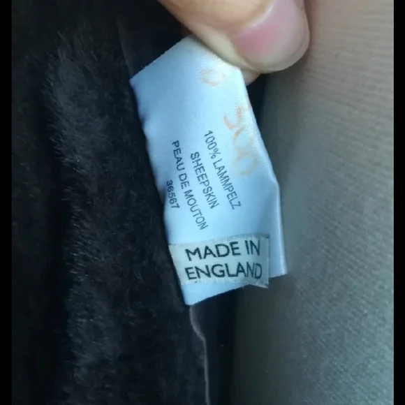 Dark Brown Shearling Coat - Picture 3 of 6